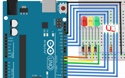 Модернизация светофора (часть 1). Программирование arduino, добавление обратного отсчета.